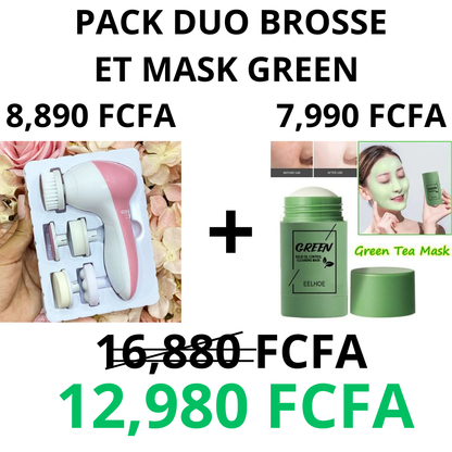 NOUVEAU MASQUE DE VISAGE AU THÉ VERT ACTION RAPIDE.